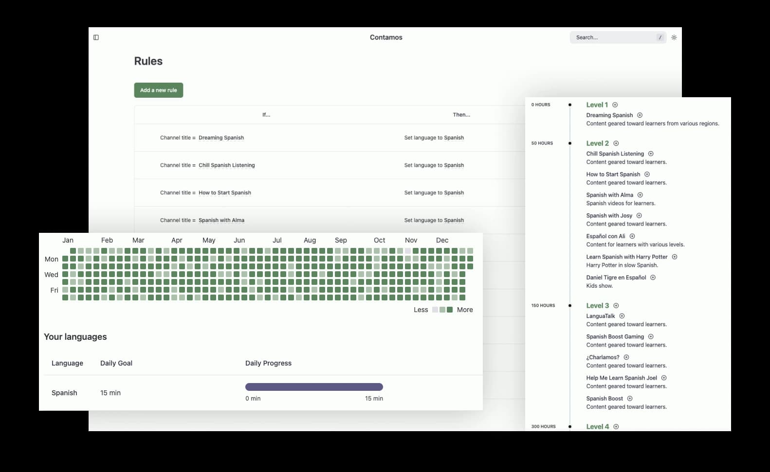Contamos screenshots