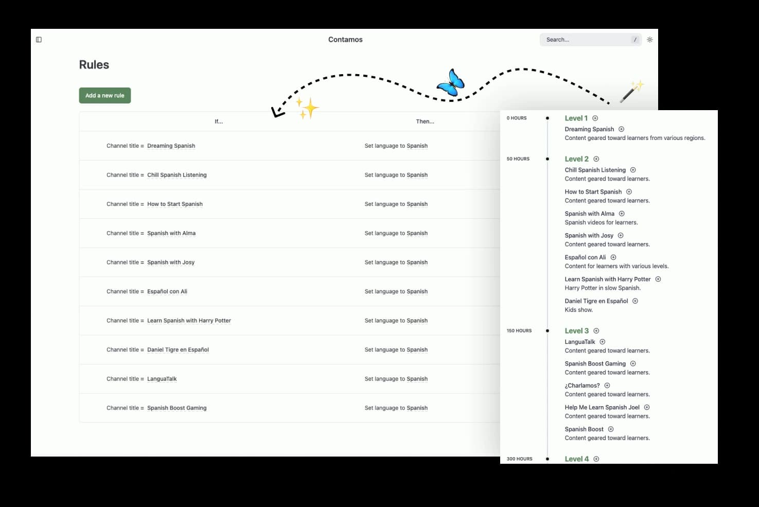 Roadmaps feature screenshots